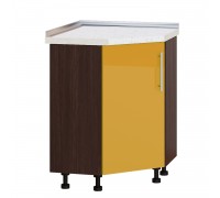 Küchenzeile Modern Niz H70-795 Dark Wenge, Orange Gloss