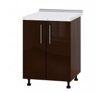 Кухонний модуль Модерн Низ Н82-600 Венге темний, Шоколад Глянець Кухонний модуль Модерн Низ Н82-600 Венге темний, Шоколад Глянець