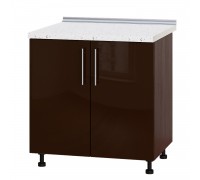 Kücheneinheit Modern Niz H84-800 Dunkles Wenge, Schokoladenglanz