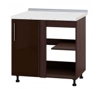 Kitchen unit Modern Niz H89-845 Dark Wenge, Chocolate Gloss