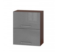 Küchenzeile Modern Top B14-600 Dark Wenge, Metallic Silber Glanz Küchenzeile Modern Top B14-600 Dark Wenge, Metallic Silber Glanz