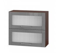 Küchenzeile Modern Top BB14-800 Dark Wenge, Metallic Silber Glanz Küchenzeile Modern Top BB14-800 Dark Wenge, Metallic Silber Glanz