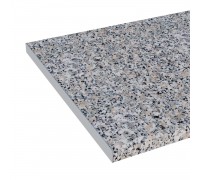 Arbeitsplatte: Dunkelgrauer Granit, U-28 mm, 1,2 m