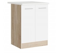 Eco Niz 600 with Sky tabletop, Sonoma Oak, White