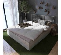 KL 1600 Light bed, 160x200 cm, without mattress base, White Craft Oak