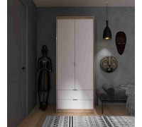 Шкаф с полками 800 СИТИ, Дуб Сонома, Белый Шкаф с полками 800 СИТИ, Дуб Сонома, Белый