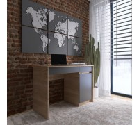 Stół CITY 1100, dąb Sonoma, grafit.