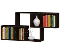 Wandregal PN-4, dunkles Wenge