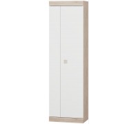 Zweitüriger Kleiderschrank 600 Sonata, Sonoma Eiche, Weiß