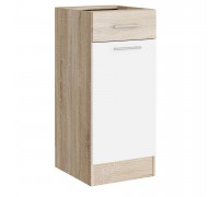 Eco Bottom Drawer 300, Sonoma Oak, White, Sonoma Oak