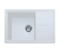 Zlew kuchenny granitowy White Lidz nr 205, 620x435