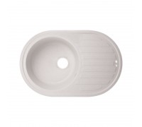 Кухонная гранитная мойка Бежевая Lidz №206, 770х500
