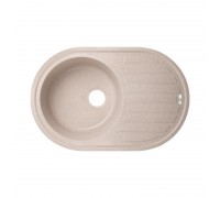 Кухонная гранитная мойка Песочная Lidz №206, 770х500