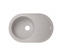 Кухонна гранітна мийка Темно-сіра Lidz №206, 770х500 Кухонна гранітна мийка Темно-сіра Lidz №206, 770х500