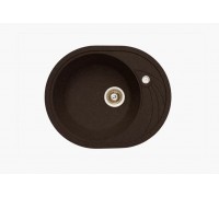 Zlew kuchenny granitowy Czekoladowy AKVATIKA nr 004 580x470