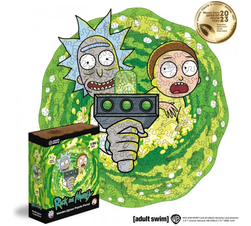 Фигурный деревянный пазл Rick & Morty™ Портал XXL Фигурный деревянный пазл Rick & Morty™ Портал XXL