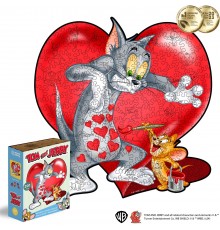 Фігурний дерев'яний пазл Tom & Jerry™ Закоханий XL