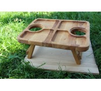 Biertisch, Klapptisch aus Holz