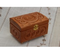 Маленький ящик для украшений, деревянный ящик ручной резьбы, 16*11 см