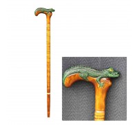 Ексклюзивна дерев'яна палиця для ходьби, дерев'яна тростина ручної роботи (Крокодил) Ексклюзивна дерев'яна палиця для ходьби, дерев'яна тростина ручної роботи (Крокодил)
