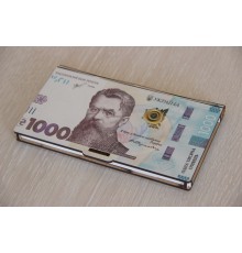 Подарунковий конверт для грошей '1000 грн', дерев'яний оригінальний конверт для купюр