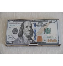 Подарунковий конверт для грошей '100$', дерев'яний оригінальний конверт для купюр