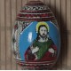 Великодній декор – дерев'яна писанка на підставці, розписана вручну (висота 12 см)