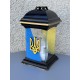 Лампадка для Героїв, синьо-жовта лампадка з Тризубом