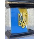 Лампадка для Героїв, синьо-жовта лампадка з Тризубом