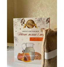 Мыло-мочалка "Овсяное молоко и мед", 100 г