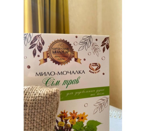 Мило-мочалка "Сім трав",100 г Мило-мочалка "Сім трав",100 г