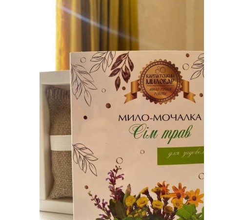 Мило-мочалка "Сім трав",100 г Мило-мочалка "Сім трав",100 г