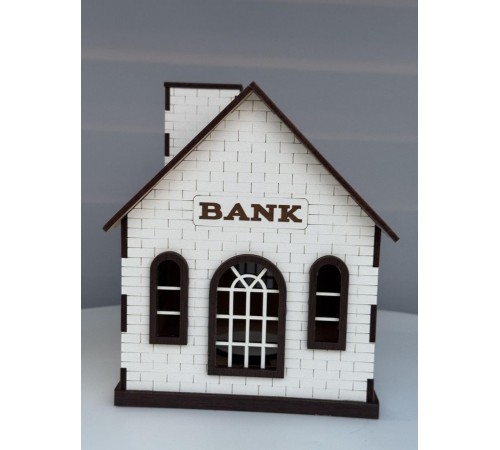 Скарбничка для грошей "BANK",Будиночок 16*14*17 см Скарбничка для грошей "BANK",Будиночок 16*14*17 см