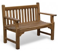 Крамниця, лава зі спинкою 1240 х 670 мм від виробника Garden park bench 01