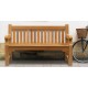 Крамниця, лава зі спинкою 1340 х 690 мм від виробника Garden park bench 05