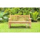 Крамниця, лава зі спинкою 1340 х 690 мм від виробника Garden park bench 05