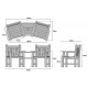 Магазин, скамейка со спинкой 1850 х 820 мм от производителя Garden park bench 20