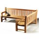 Магазин скамейки со спинкой 2400 х 690 мм от производителя Garden park bench 25