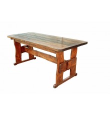 Деревянный стол 1200х800 мм из натурального дерева для кафе, дачи. Wood Table 04