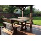 Дерев'яний стіл 2000х900 мм з ясеня для кафе, дачі від виробника. Wood Table 12
