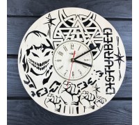 Conceptual wooden wall clock by Disturbed