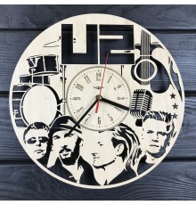 Оригинальные интерьерные часы на стену «U2»