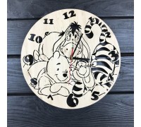 Детские настенные часы из дерева «Винные и компания» Детские настенные часы из дерева «Винные и компания»