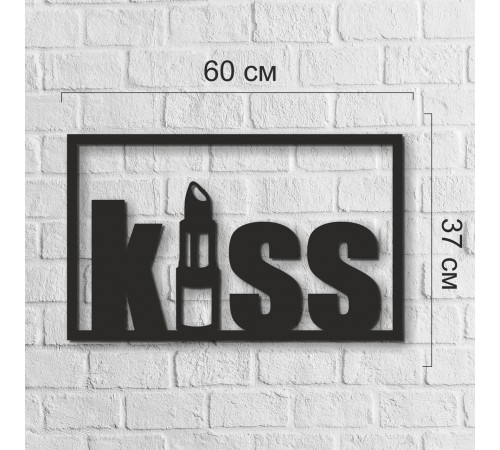 Тематичне настінне панно в салоні краси «Kiss» Тематичне настінне панно в салоні краси «Kiss»