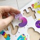 Деревянный цветной сортер для изучения цифр