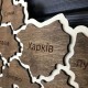 Деревянная декоративная настенная карта Украины