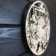 Тематические часы из дерева на стену «Ковбои, Western»