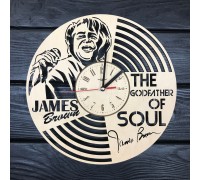 Незвичайні настінні годинники з дерева «James Brown»