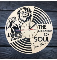 Необычные настенные часы из дерева «James Brown»