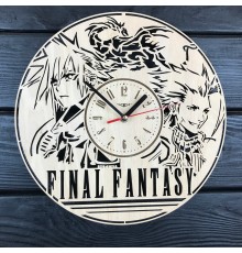 Необычные деревянные часы в интерьере «Final Fantasy»